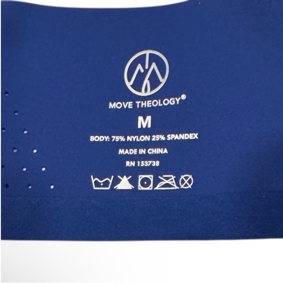 MOVE THEOLOGY High Impact Teresa Sports Blue Bra NWT Medium - Picture 7 of 14